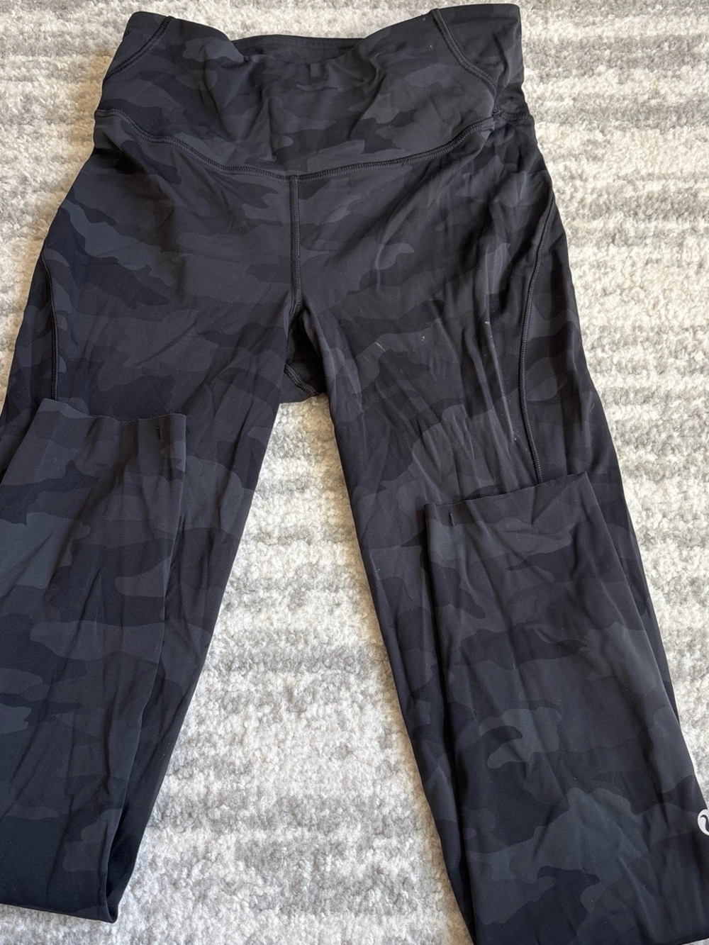 lululemon athletica Black Camo High-Rise Pocket Leggings
